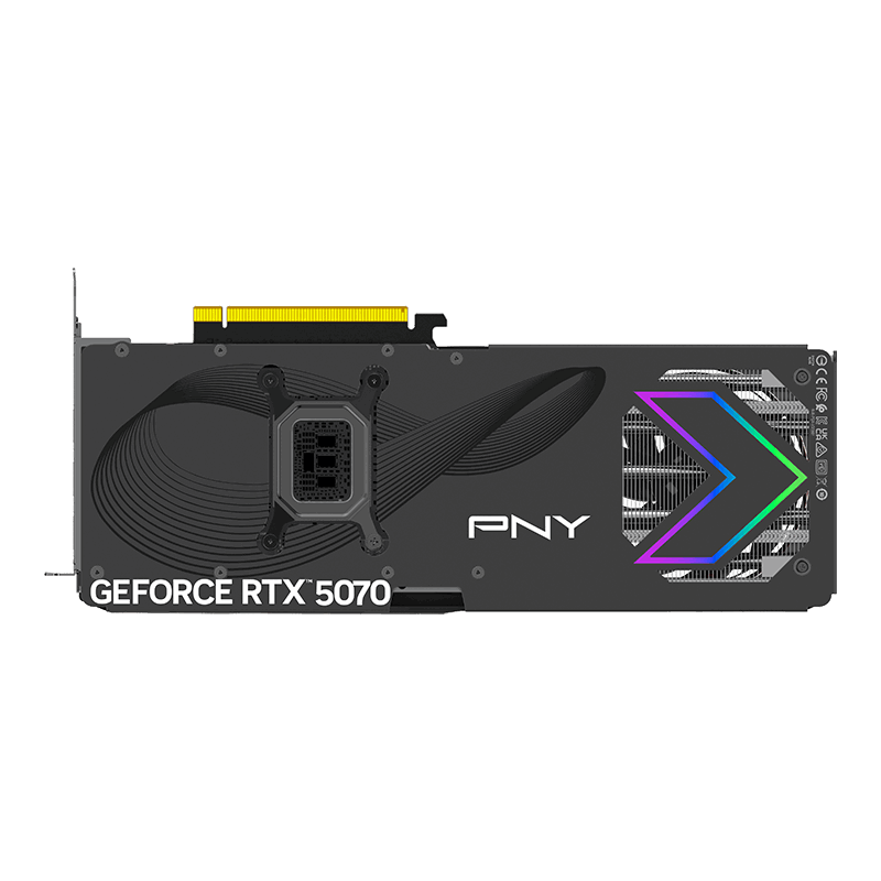 PNY GeForce RTX 5070 12GB GDDR7 ARGB Epic-X OC Card Black