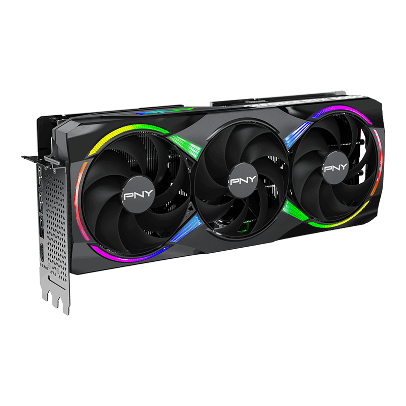PNY GeForce RTX 5080 16GB GDDR7 Epic-X ARGB OC Graphics Card Black