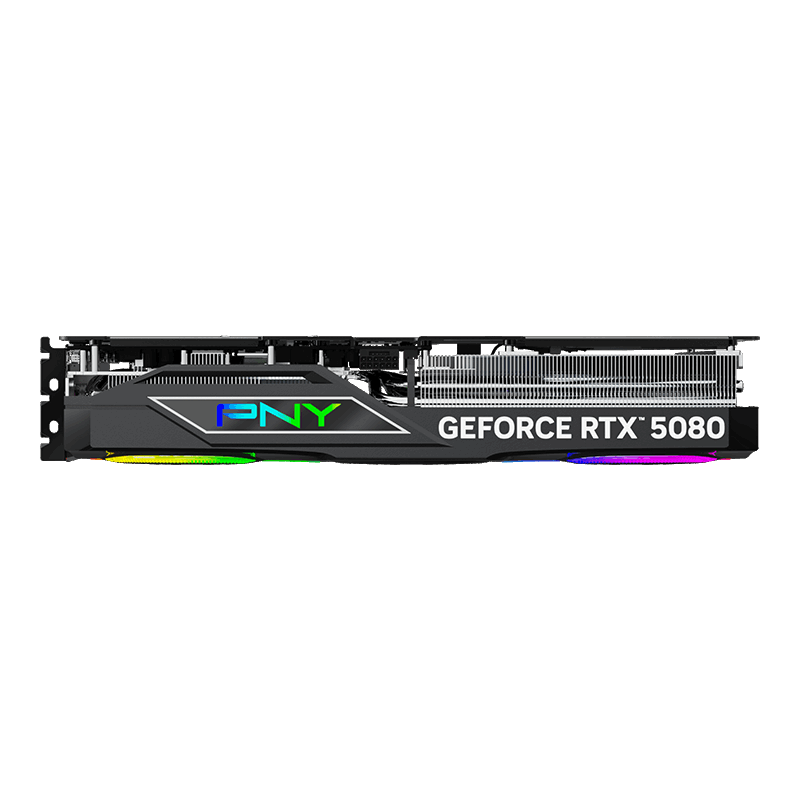 PNY GeForce RTX 5080 16GB GDDR7 Epic-X ARGB OC Graphics Card Black