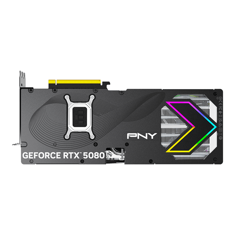 PNY GeForce RTX 5080 16GB GDDR7 Epic-X ARGB OC Graphics Card Black