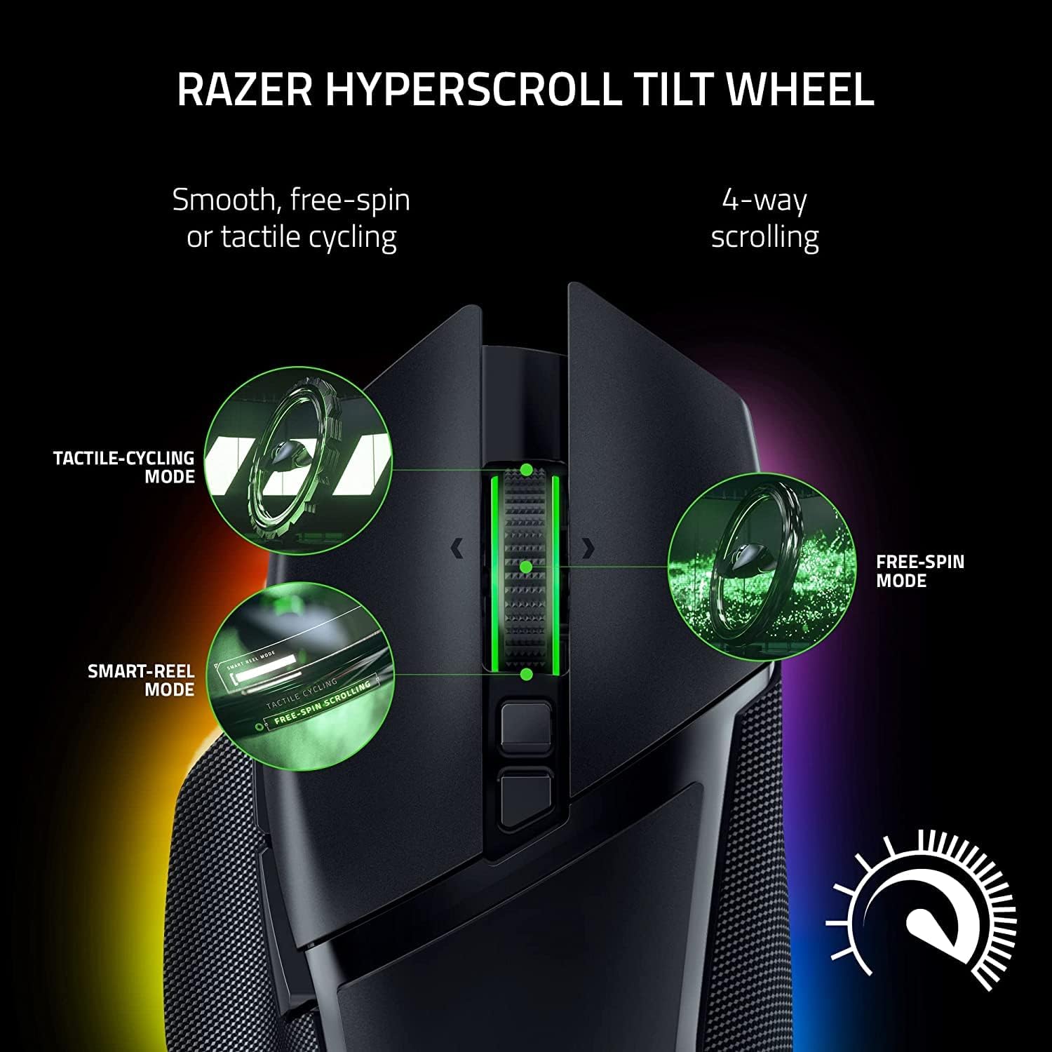 Razer Basilisk V3 Pro Customizable Wireless Gaming Mouse - Fast Optical Switches Gen - 3, HyperScroll - AHW Store