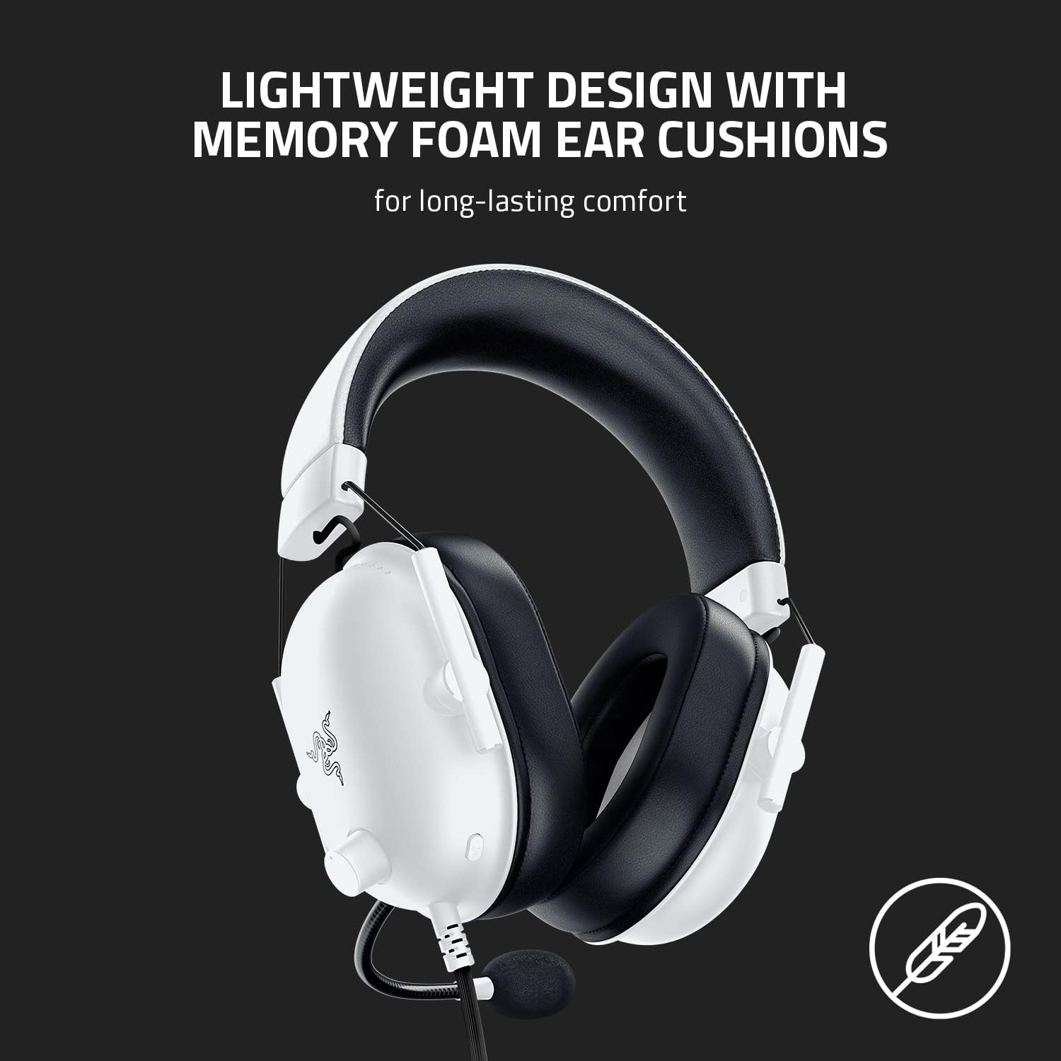 Razer BlackShark V2 X Gaming Headset: 7.1 Surround Sound - 50mm Drivers - Memory Foam Cushion - for - AHW Store