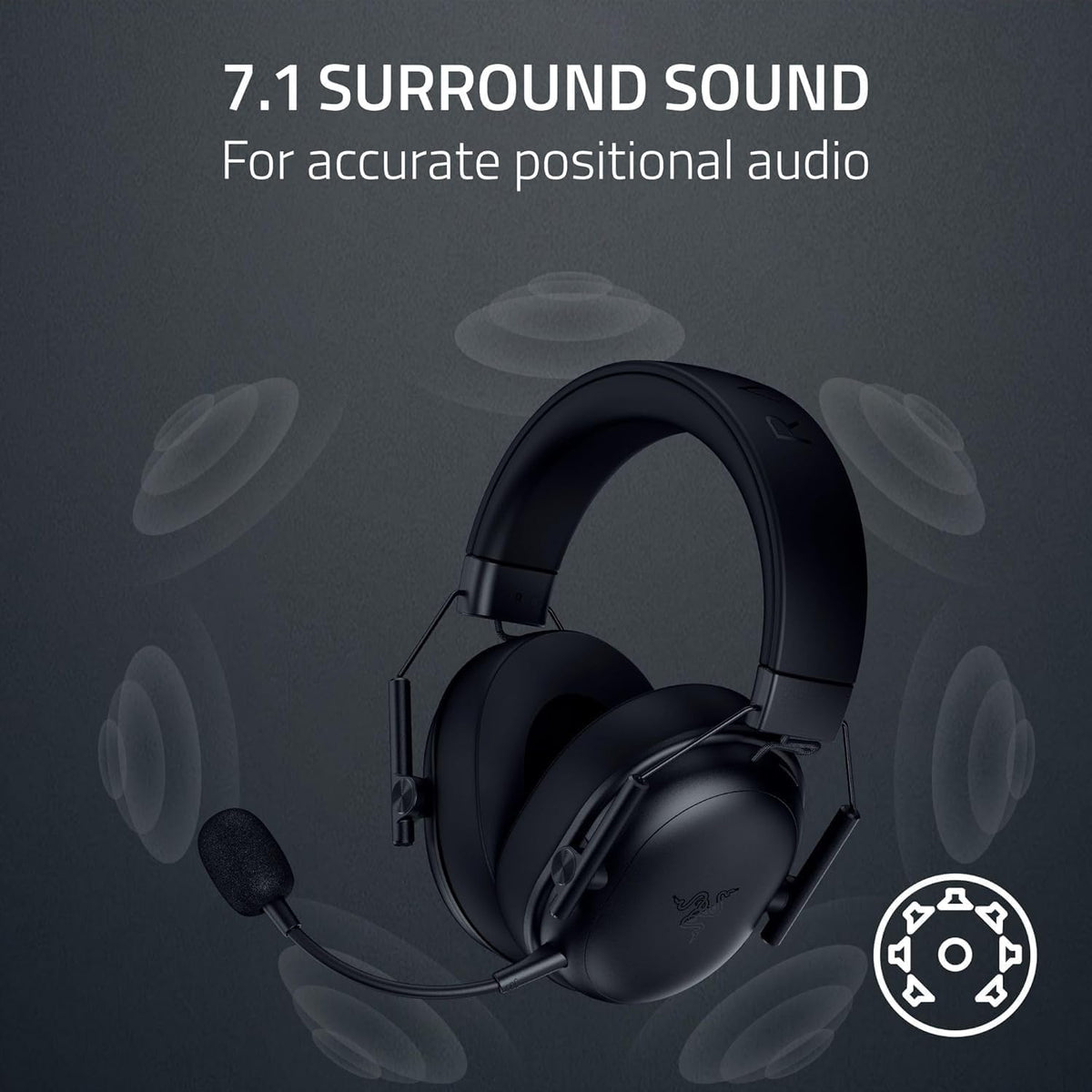 Razer BlackShark V3 X HyperSpeed Wireless & Bluetooth & USB Gaming Headset Black - AHW Store