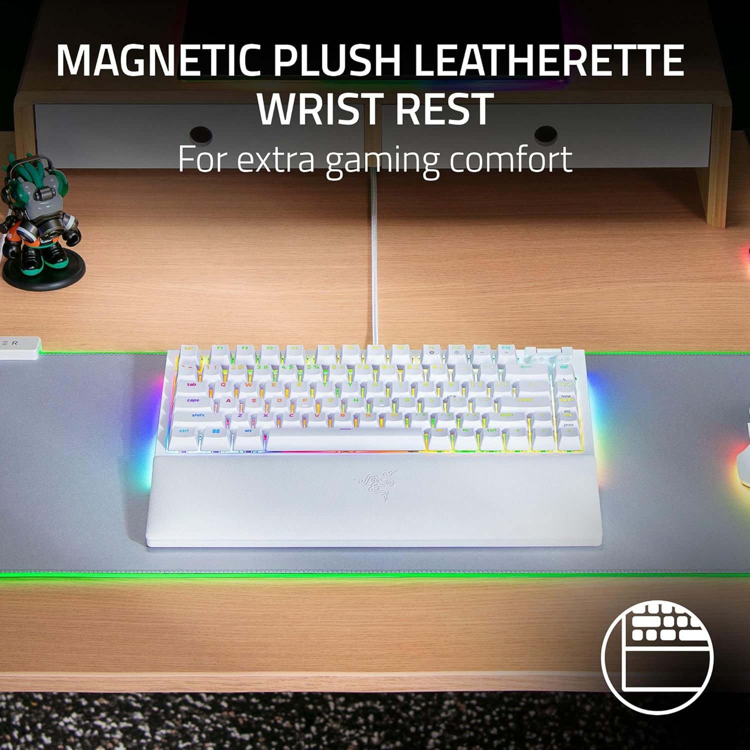 Razer BlackWidow V4 75% Mechanical Gaming Keyboard: Hot Swappable Design - Compact & Durable - Orang - AHW Store