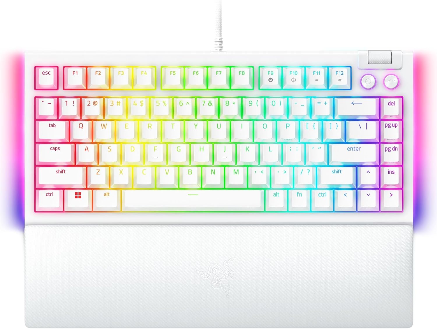 Razer BlackWidow V4 75% Mechanical Gaming Keyboard: Hot Swappable Design - Compact & Durable - Orang - AHW Store