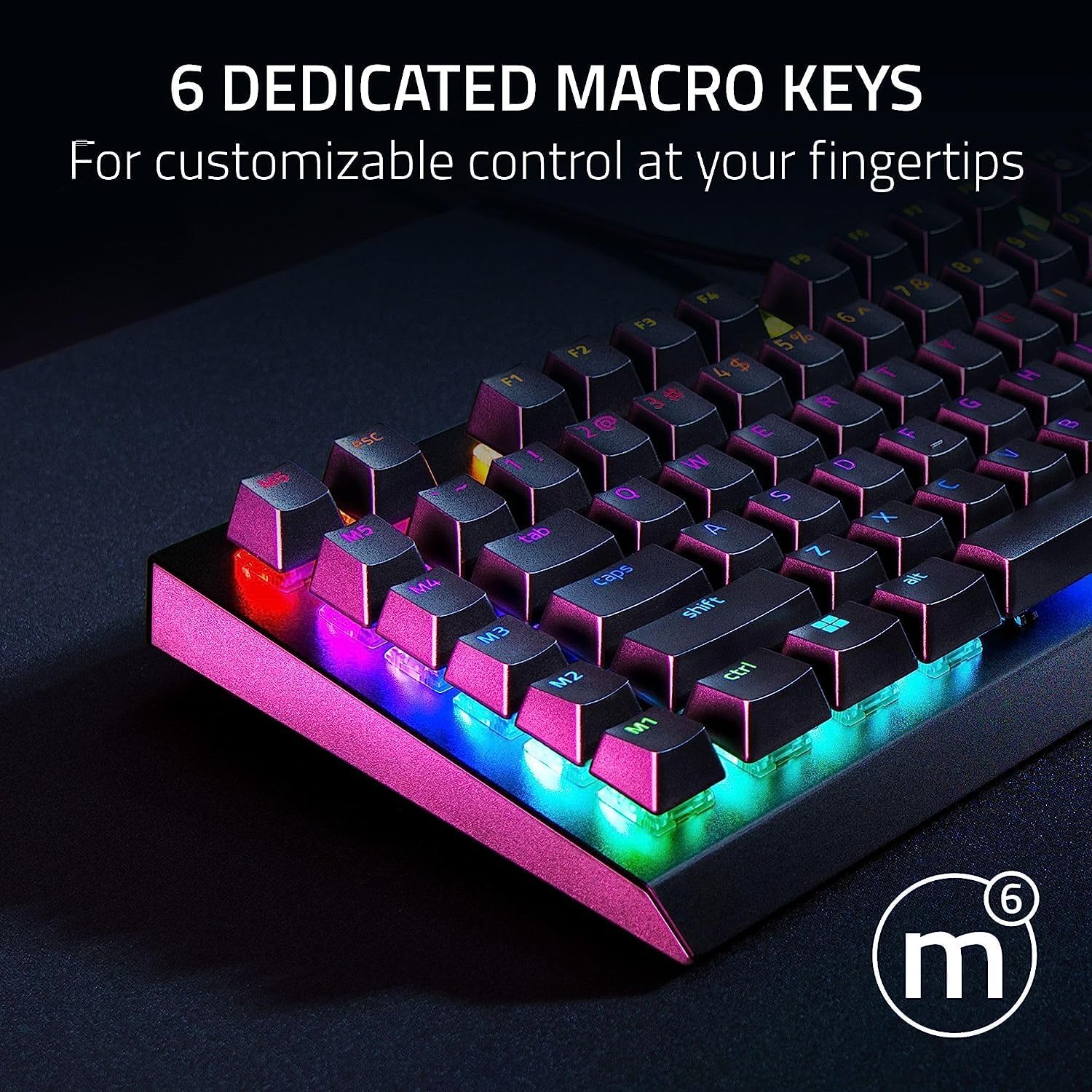 Razer BlackWidow V4 X - Mechanical Gaming Keyboard, Arabic Layout, Green Switches Tactile & Clicky, - AHW Store