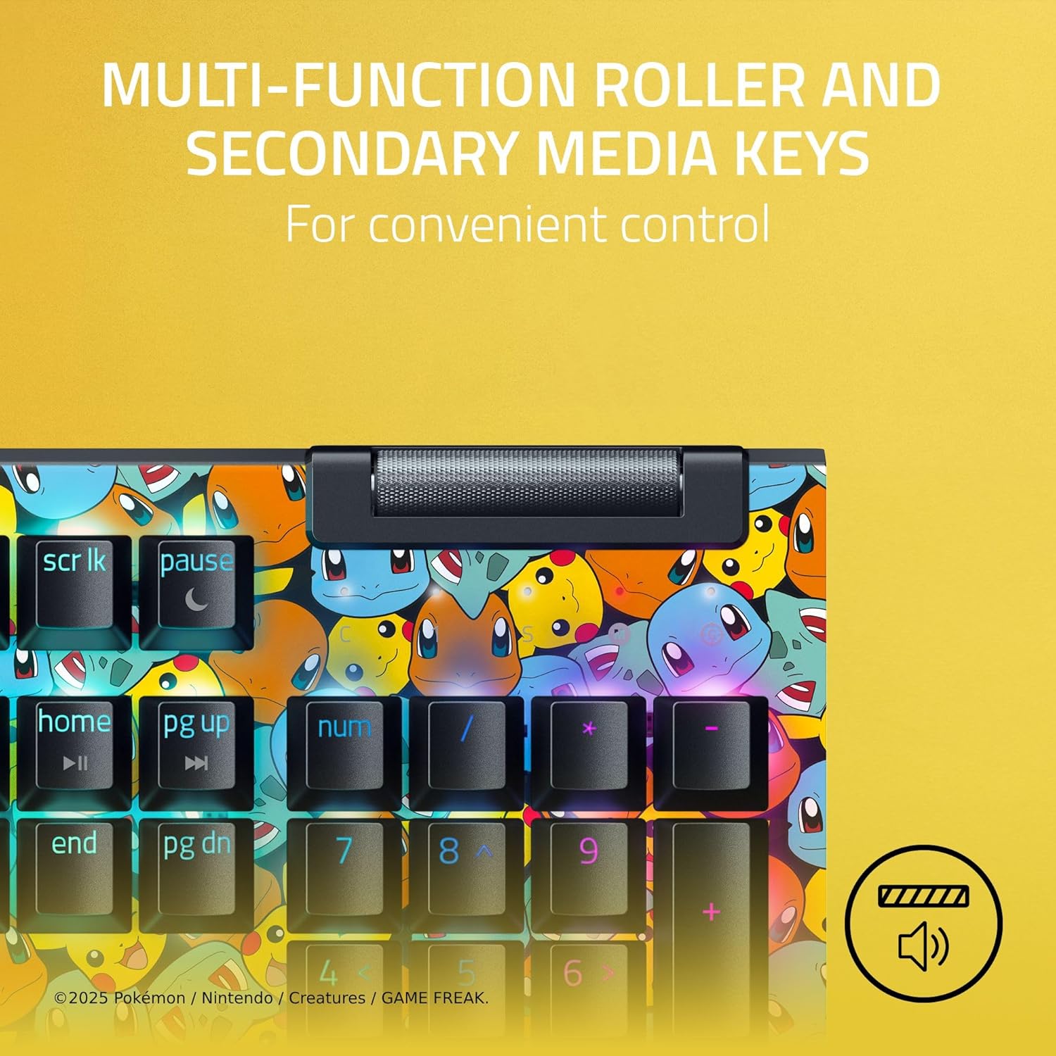 Razer BlackWidow V4 X Pokemon Edition - Mechanical Gaming Keyboard - RGB - Green Clicky Switch - 6 D - AHW Store