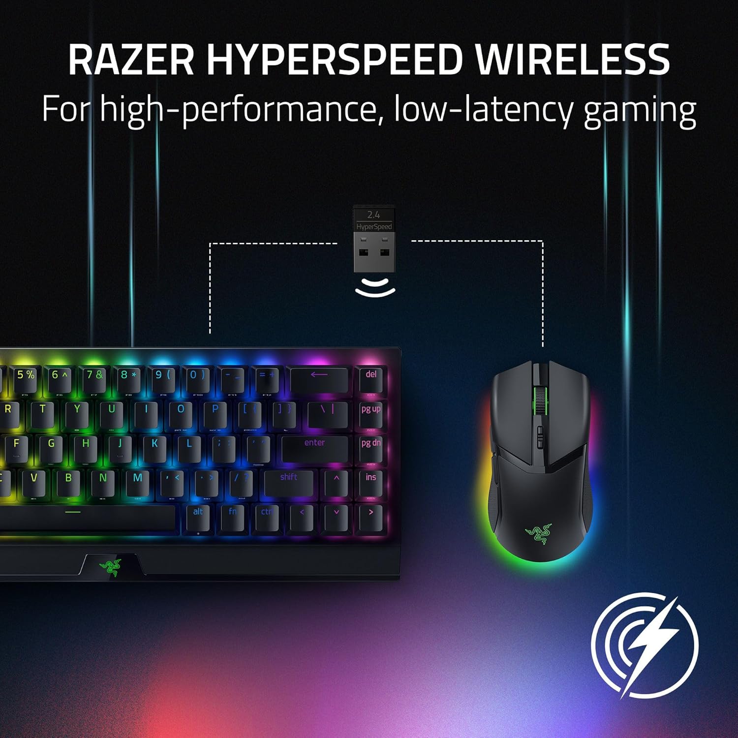 Razer Cobra Pro RGB HyperSpeed Wireless & Bluetooth & Wired Gaming Mouse 30000 DPI 8 Buttons Black - AHW Store