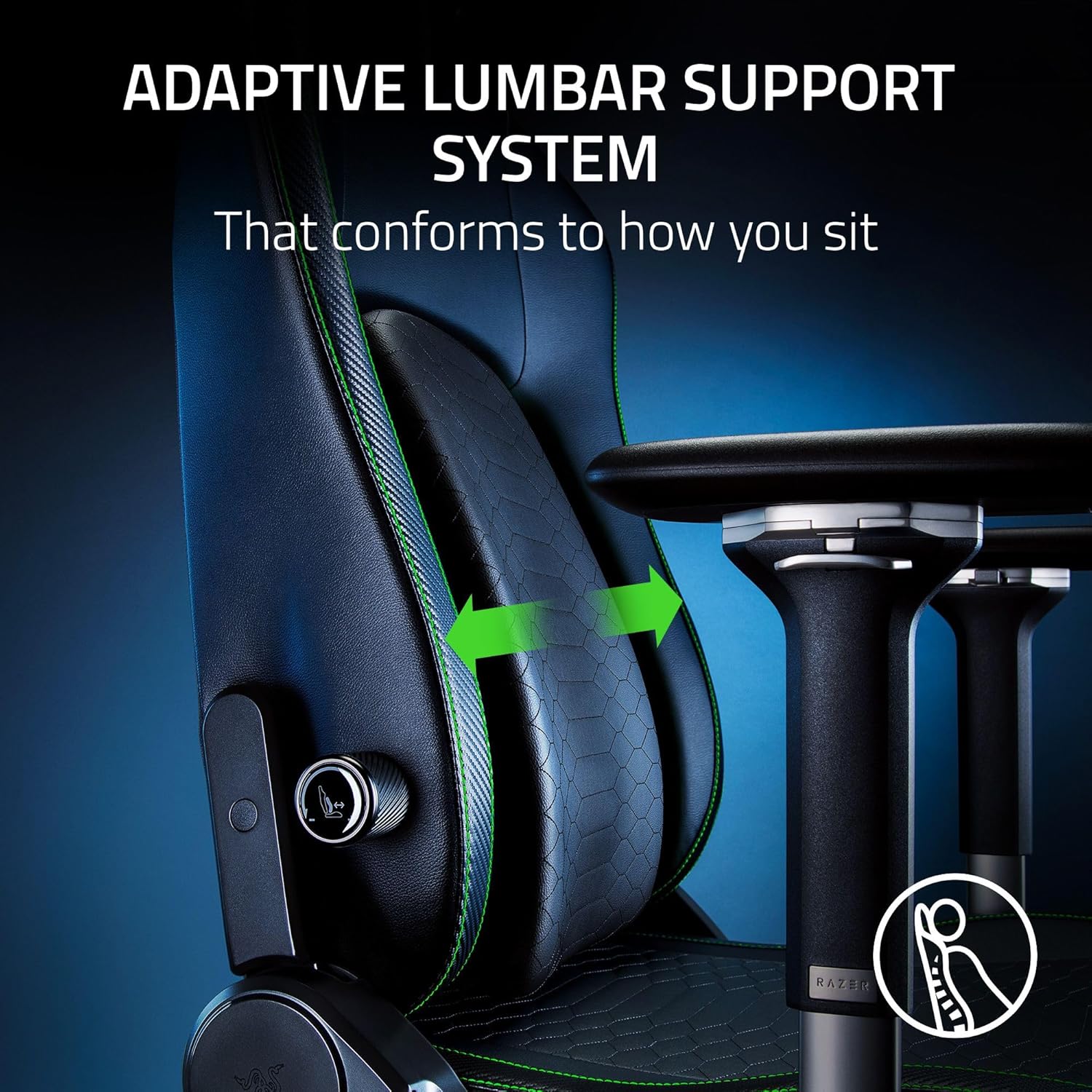 Razer ISKUR V2 Fabric Edition Gaming Chair Dark Gray