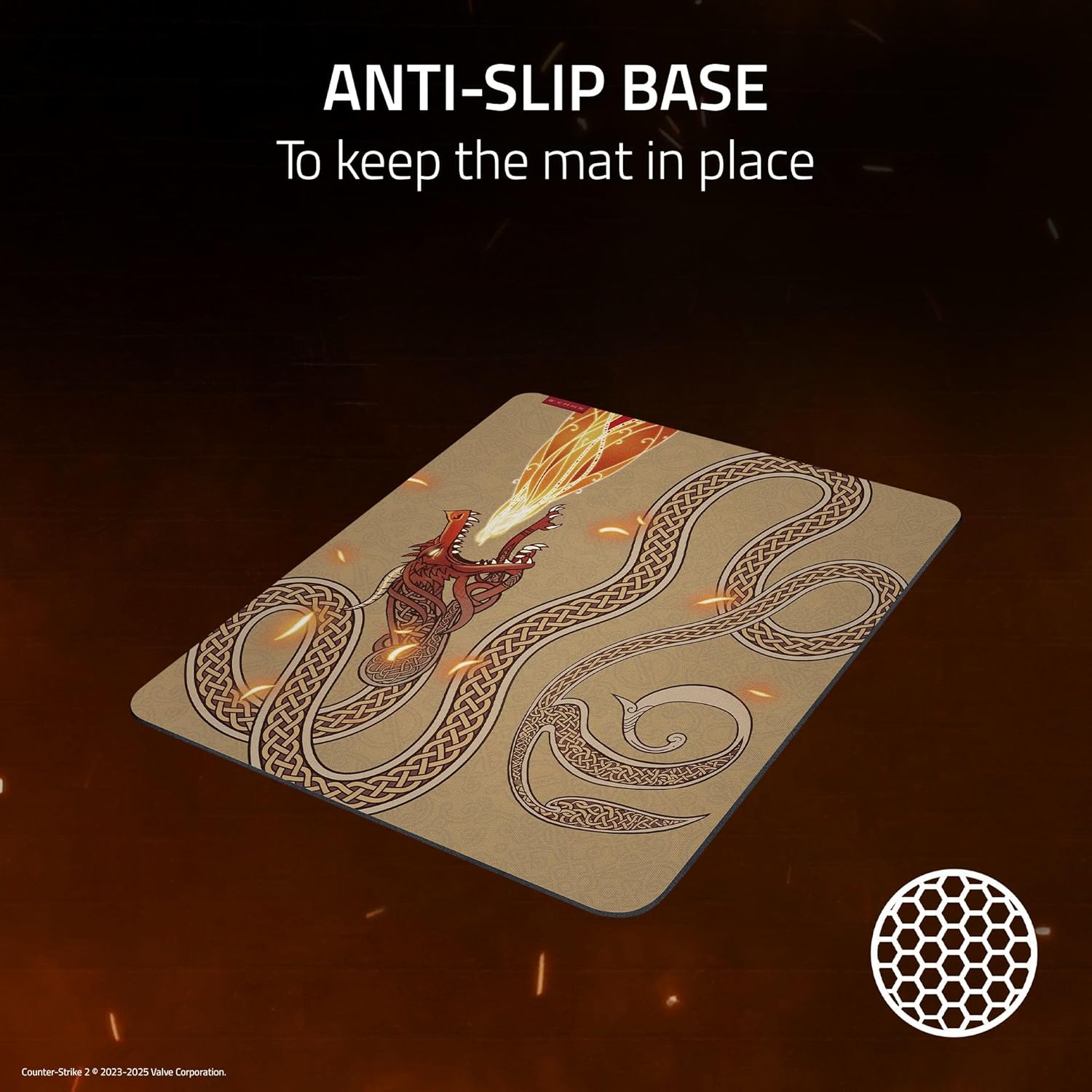 Razer Gigantus V2 Soft Gaming Mouse Pad (Large): Textured Micro - Weave Cloth Surface, Thick, High - Den - AHW Store