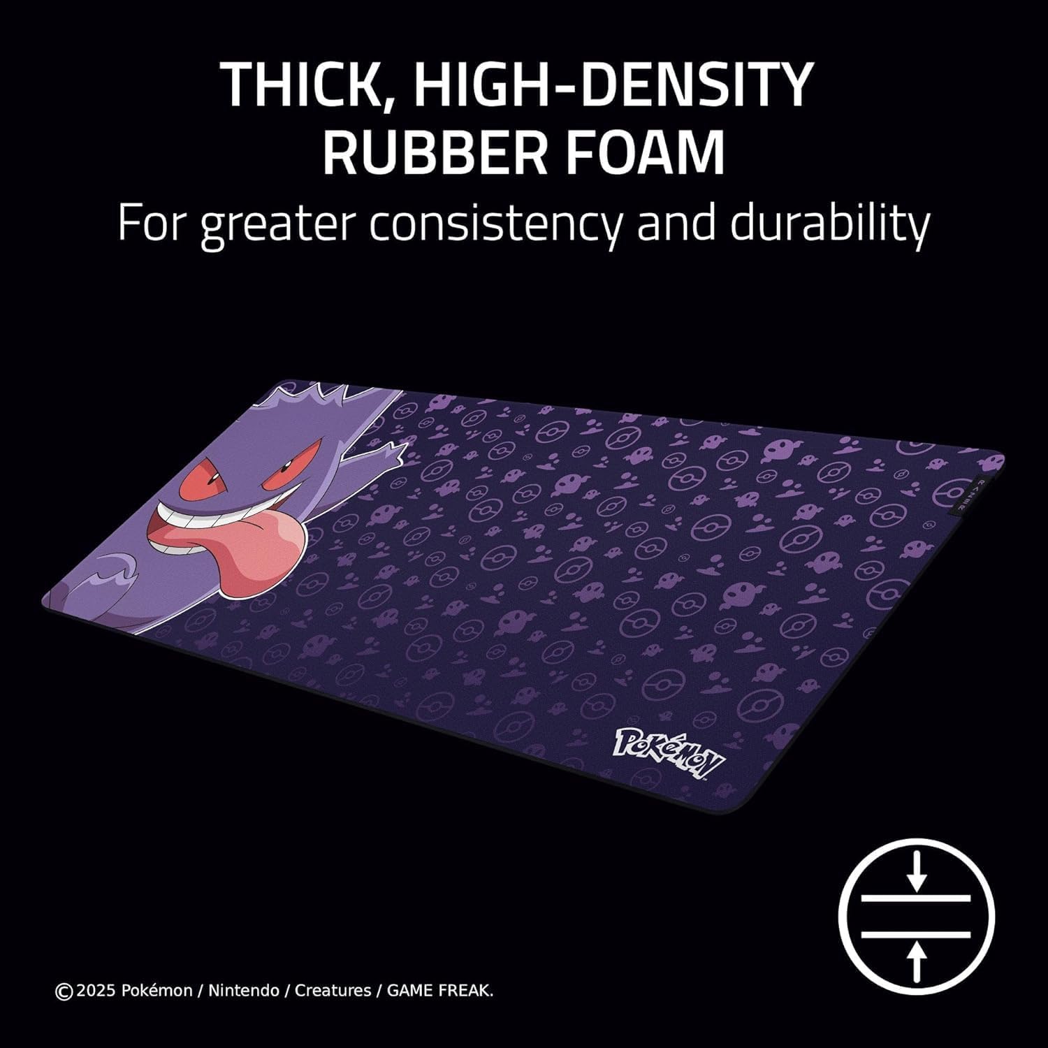 Razer Gigantus V2 XXL Pokémon Gengar - Soft gaming mouse mat for speed and control - Textured micro - AHW Store