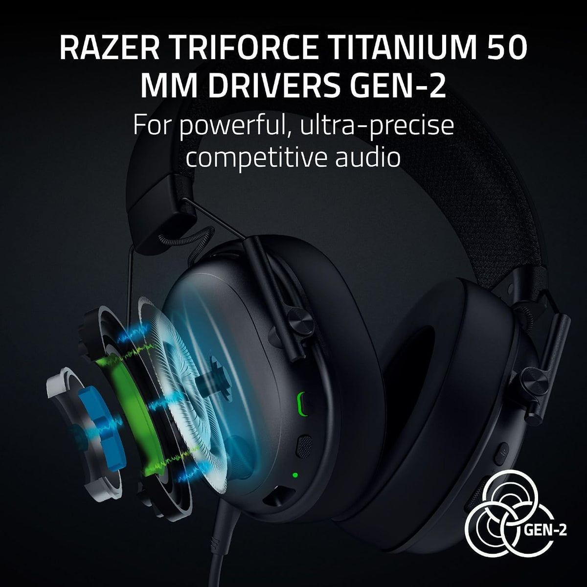 Razer BlackShark V3 Wireless & Bluetooth & USB Gaming Headset Black