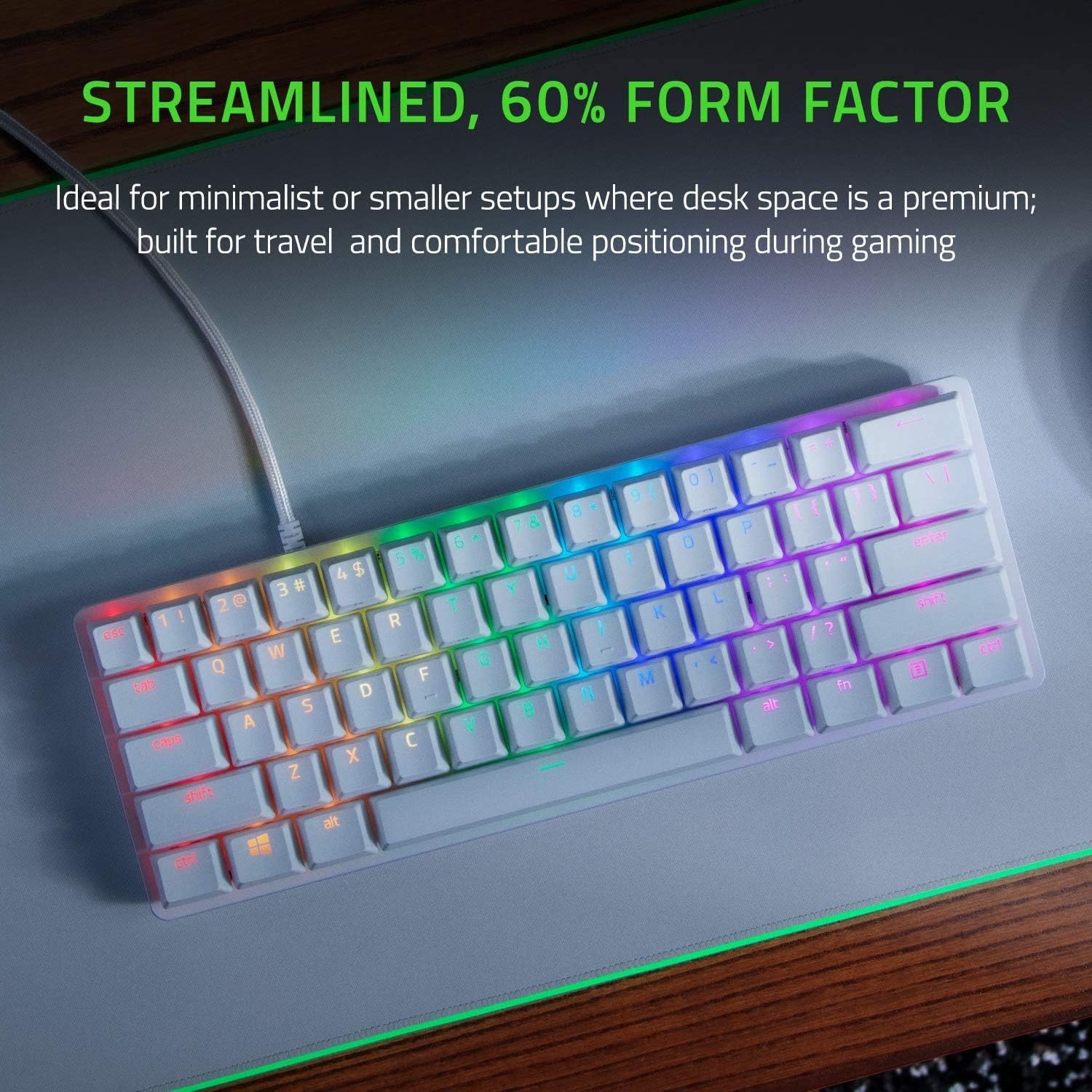 Razer Huntsman Mini (Purple Switch) - 60% Compact Gaming Keyboard (Clicky Optical - Mechanical Switche - AHW Store