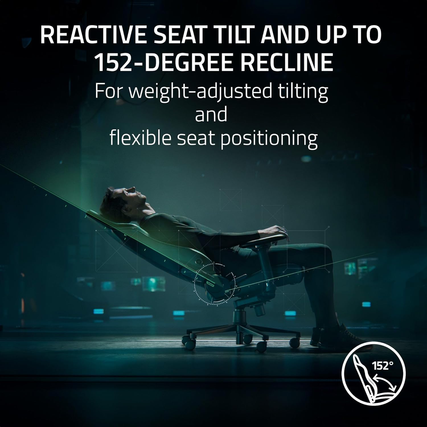 Razer Iskur V2 Gaming Chair Black/Green - AHW Store