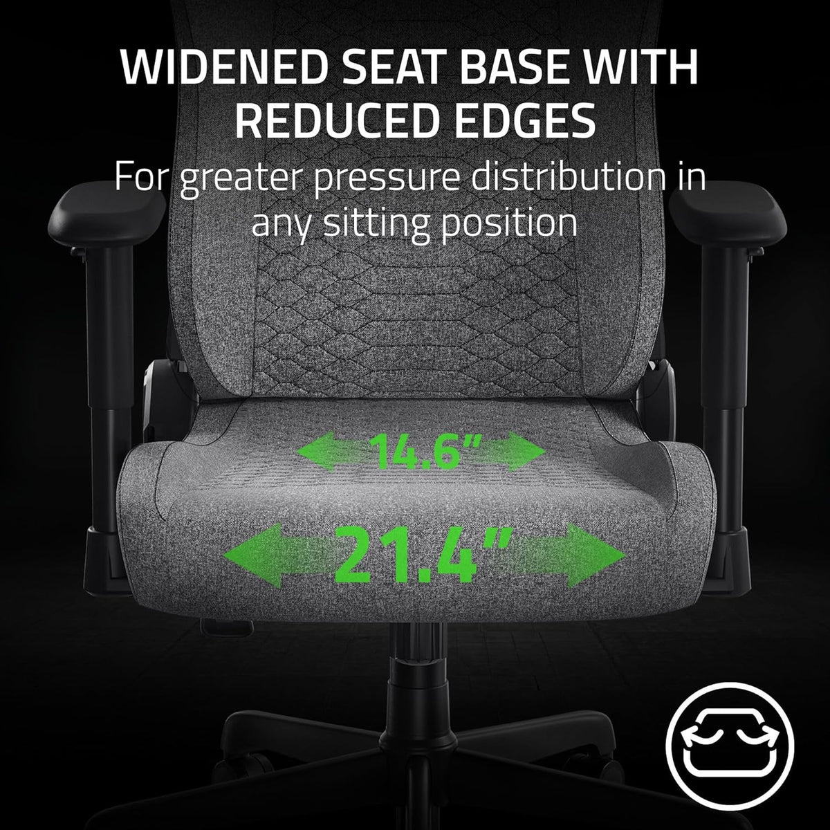 Razer Iskur V2 X Fabric Edition Gaming Chair Light Gray - AHW Store