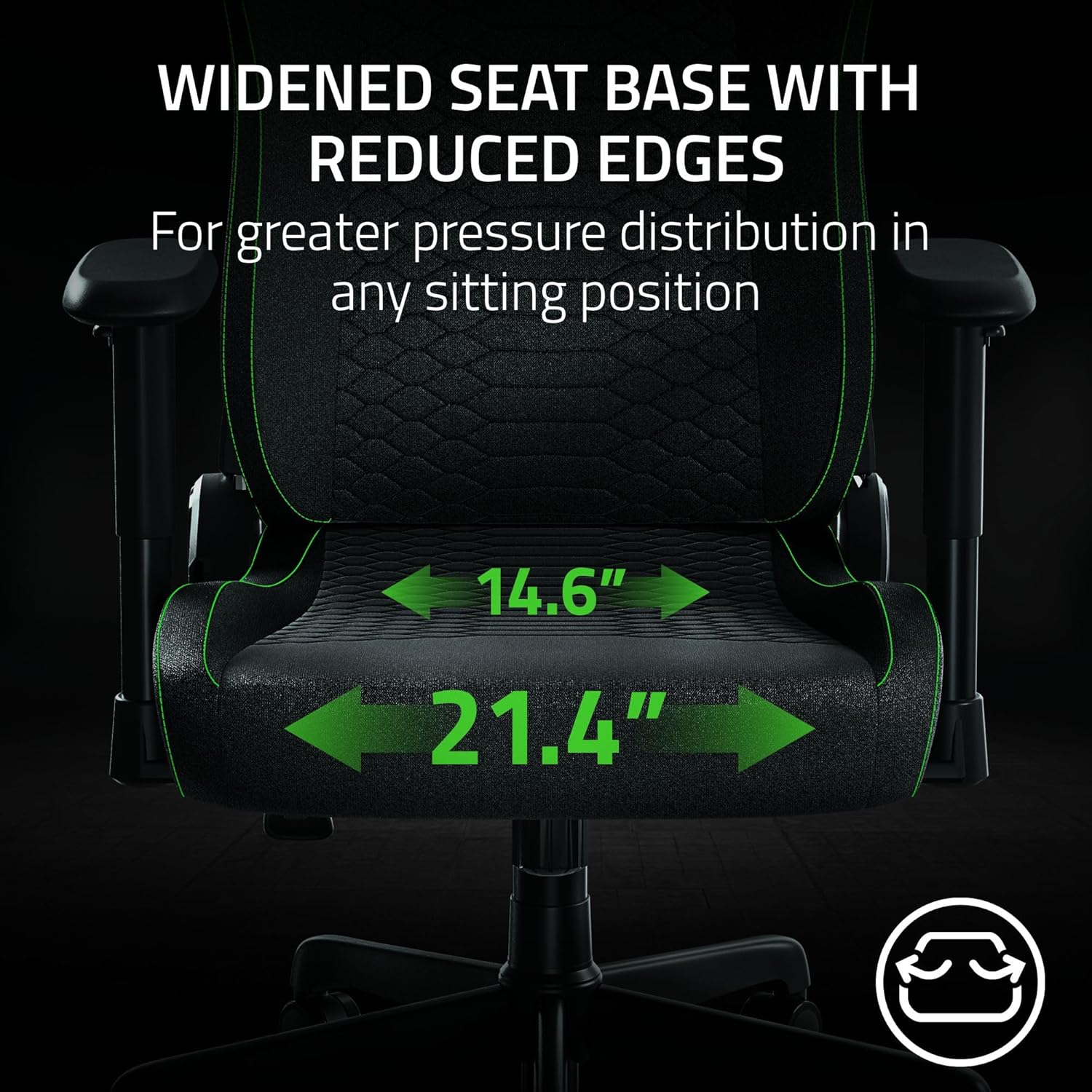 Razer Iskur V2 X Fabric Gaming Chair - Black - AHW Store