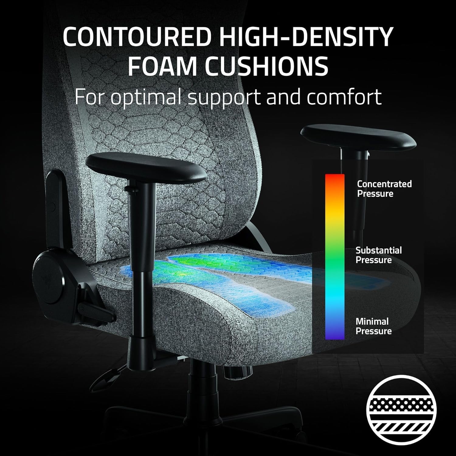 Razer Iskur V2 X Fabric Gaming Chair - Black - AHW Store
