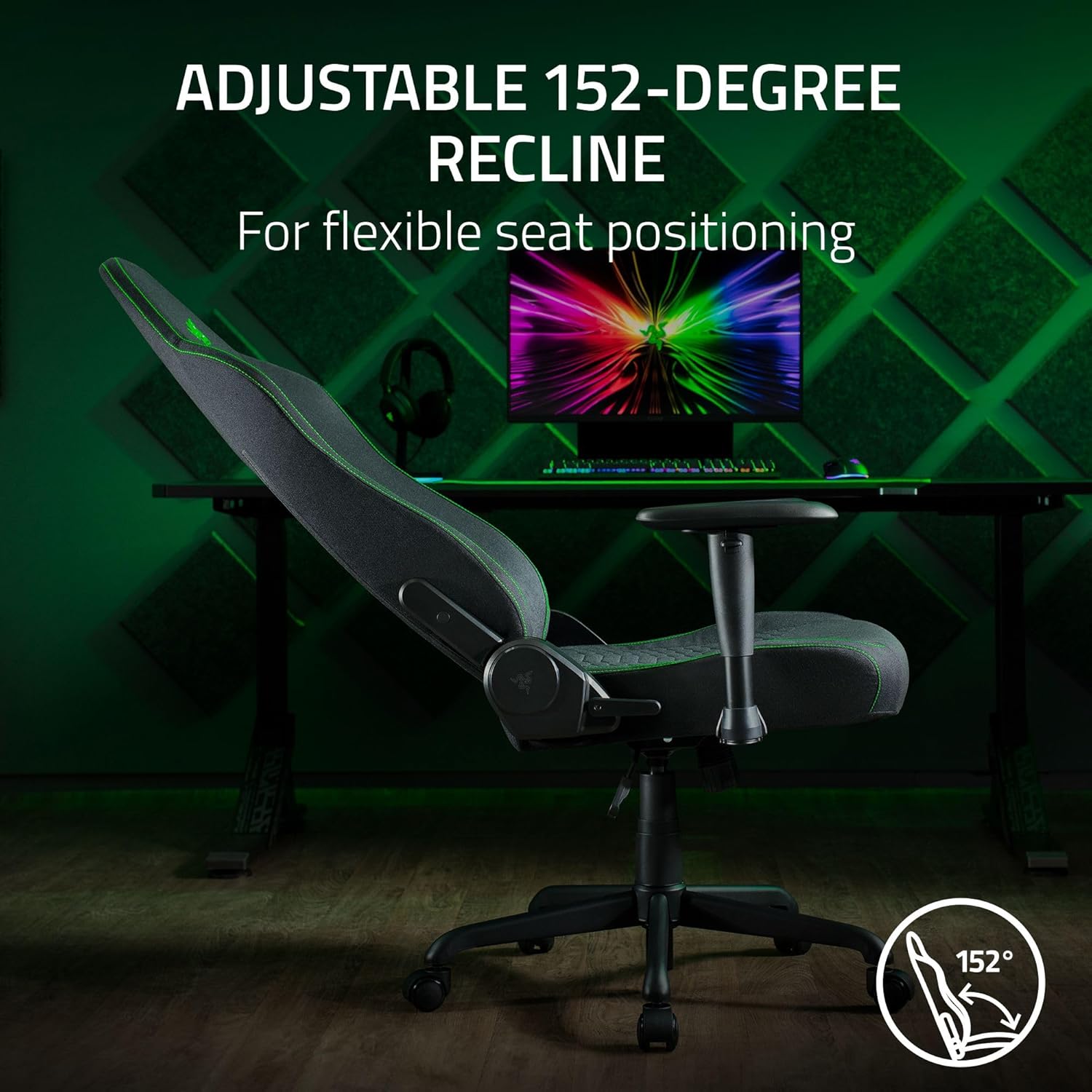 Razer Iskur V2 X Fabric Gaming Chair - Black - AHW Store