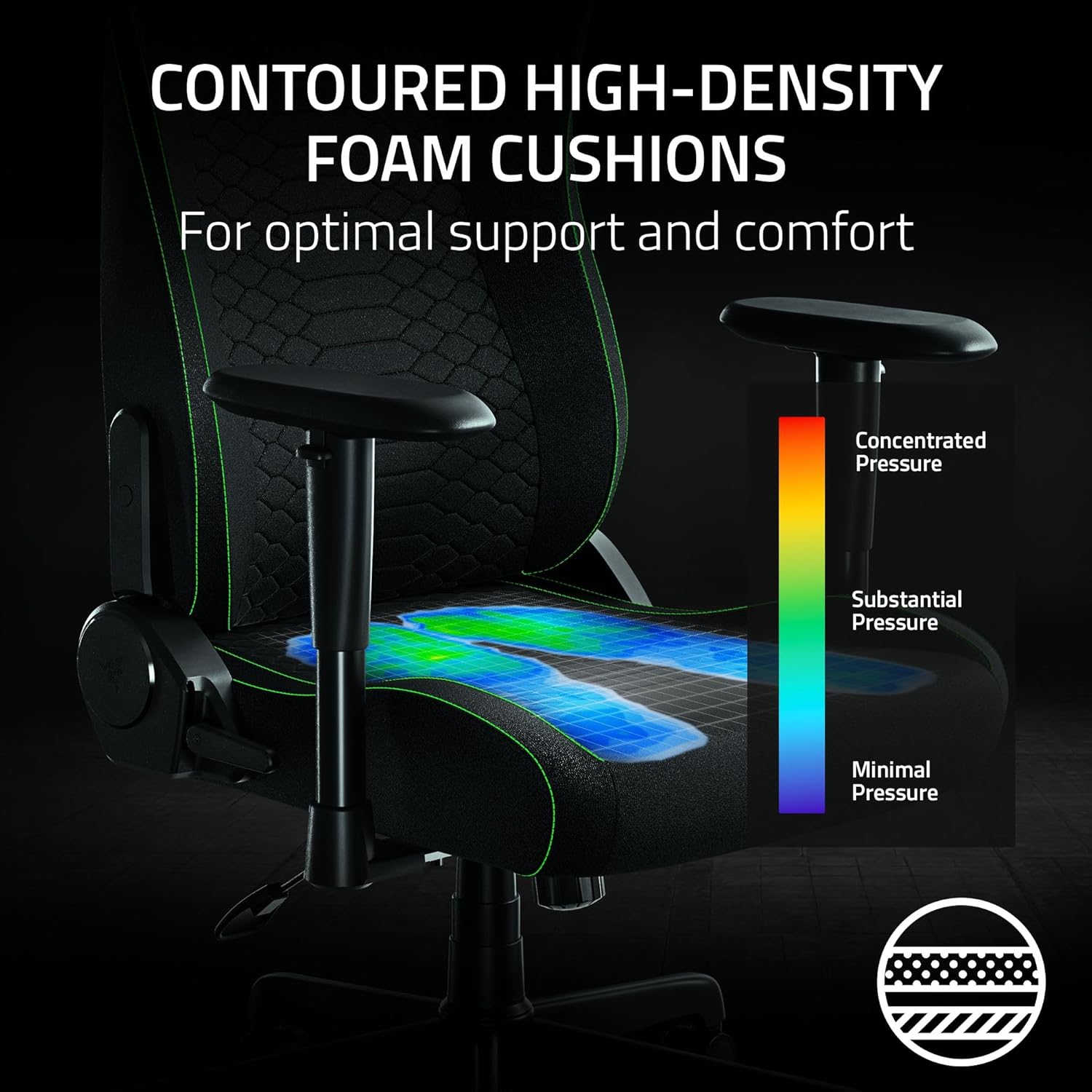 Razer Iskur V2 X Fabric Gaming Chair - Black - AHW Store
