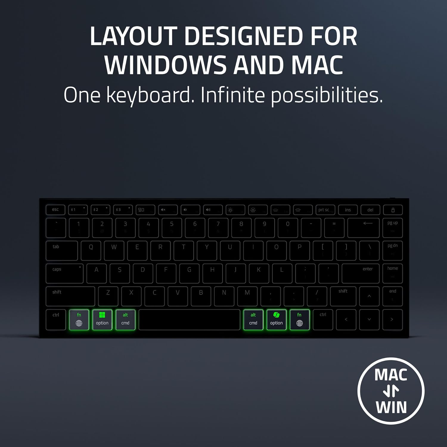 Razer Joro Portable Wireless Gaming Keyboard: Thin, Light, Compact - Chroma RGB - Low Profile Switch - AHW Store