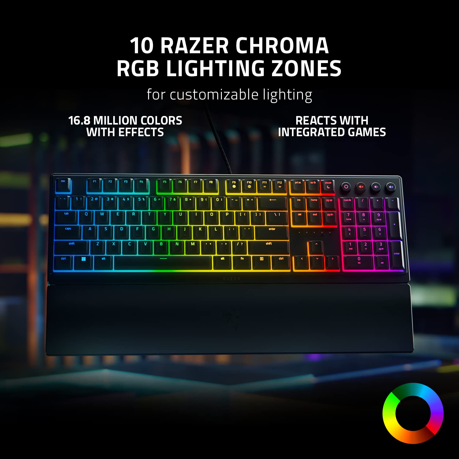 Razer Ornata V3 X Wired Gaming Keyboard Black