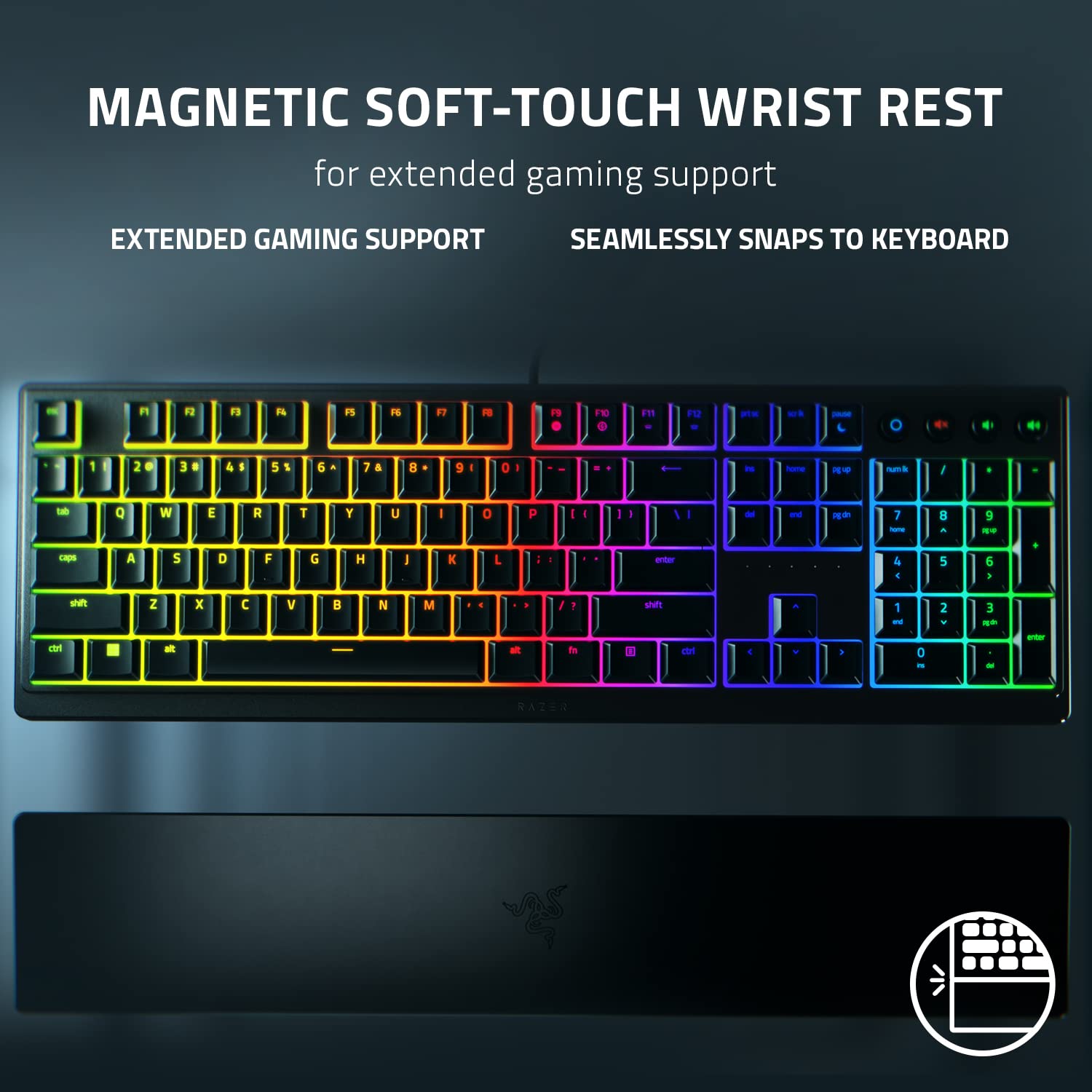Razer Ornata V3 X Wired Gaming Keyboard Black