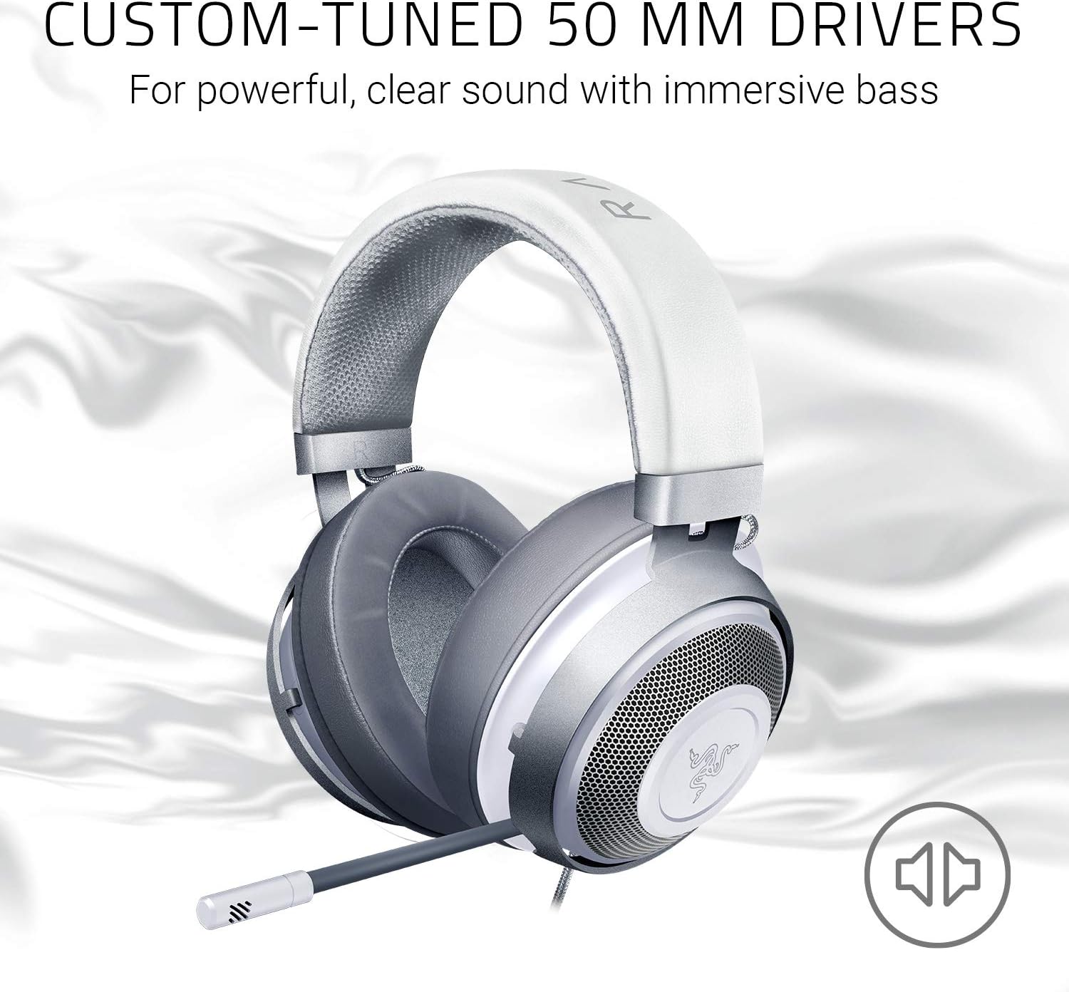Razer kraken gaming headset 2019: lightweight aluminum frame - retractable noise cancelling mic - fo - AHW Store