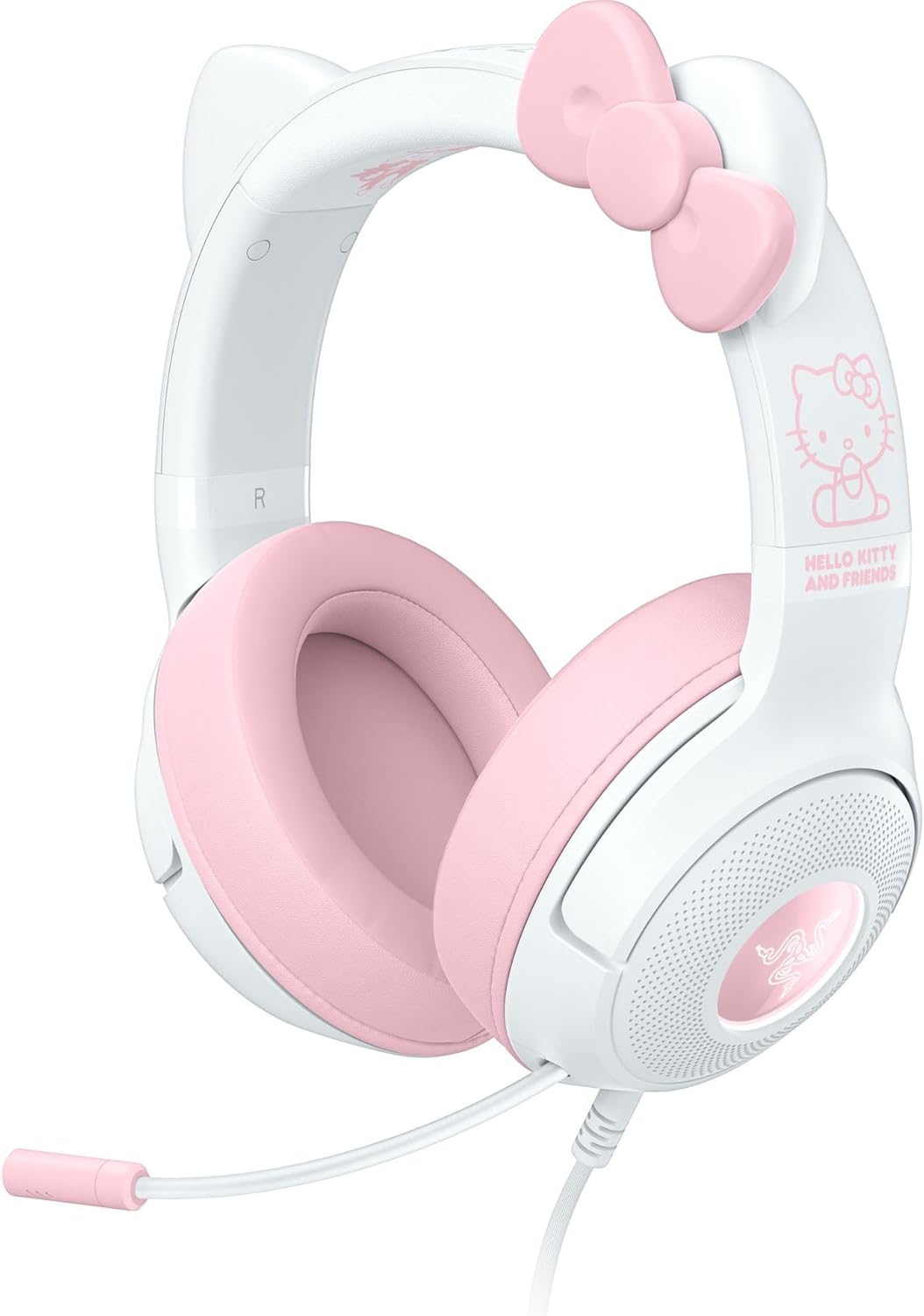 Razer Kraken Kitty V2 - USB Wired Gaming Headset with Hello Kitty Ears, Chroma RGB Stream Reactive L - AHW Store