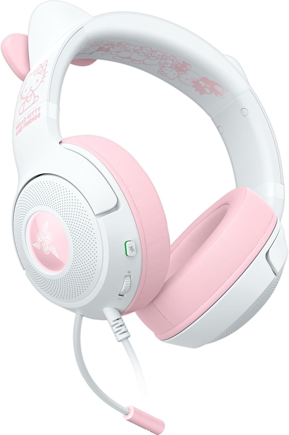 Razer Kraken Kitty V2 - USB Wired Gaming Headset with Hello Kitty Ears, Chroma RGB Stream Reactive L - AHW Store
