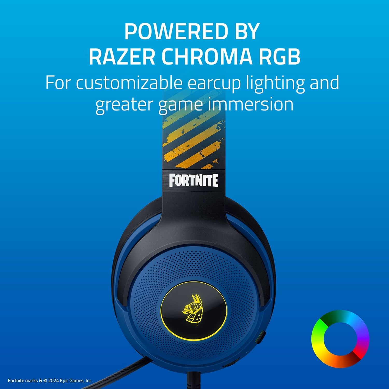 Razer Kraken V3 X - Fortnite Edition Wired USB gaming headset (ultra - lightweight headphones, TriForc - AHW Store