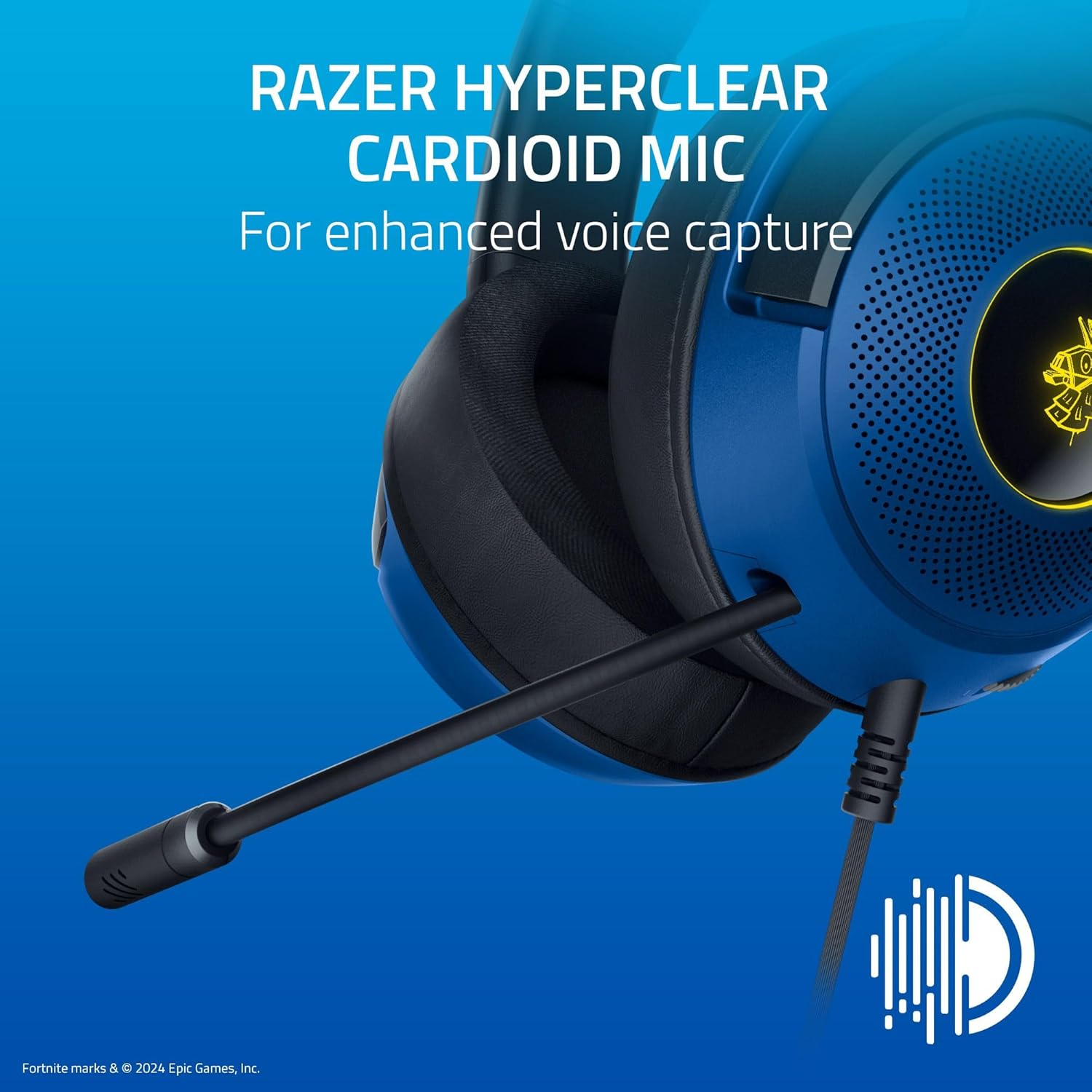 Razer Kraken V3 X - Fortnite Edition Wired USB gaming headset (ultra - lightweight headphones, TriForc - AHW Store
