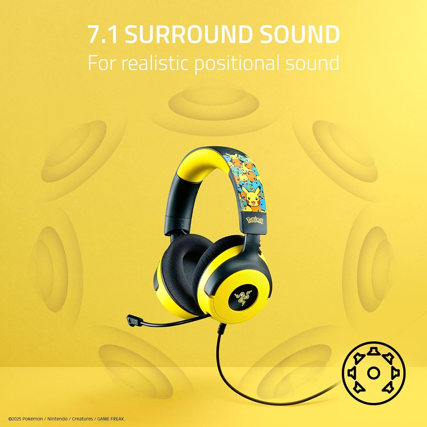 Razer Kraken V4 X Wired Gaming Headset: 40mm Drivers - Cardioid Mic - Memory Foam Cushions - Chroma - AHW Store