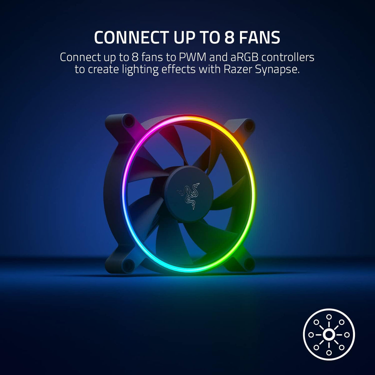 Razer Kunai Hydraulic 140MM ARGB PC Fan: Quiet, Powerful ARGB Fan - PWN Fan Controller Support - AHW Store