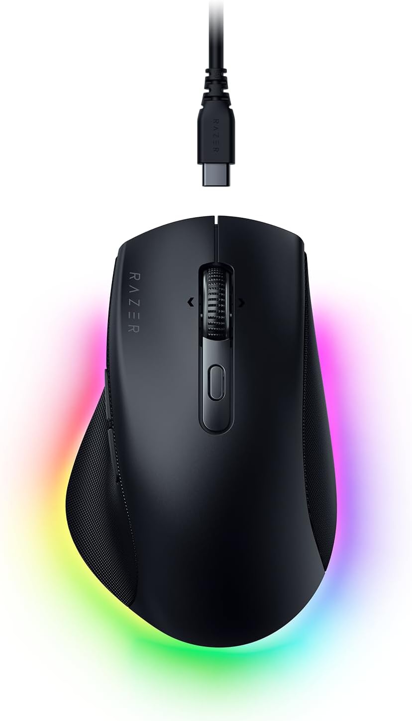 Razer Pro Click V2 - Wireless ergonomic mouse - AI Prompt Assist - 30K Optical Sensor - 3.5 months b - AHW Store
