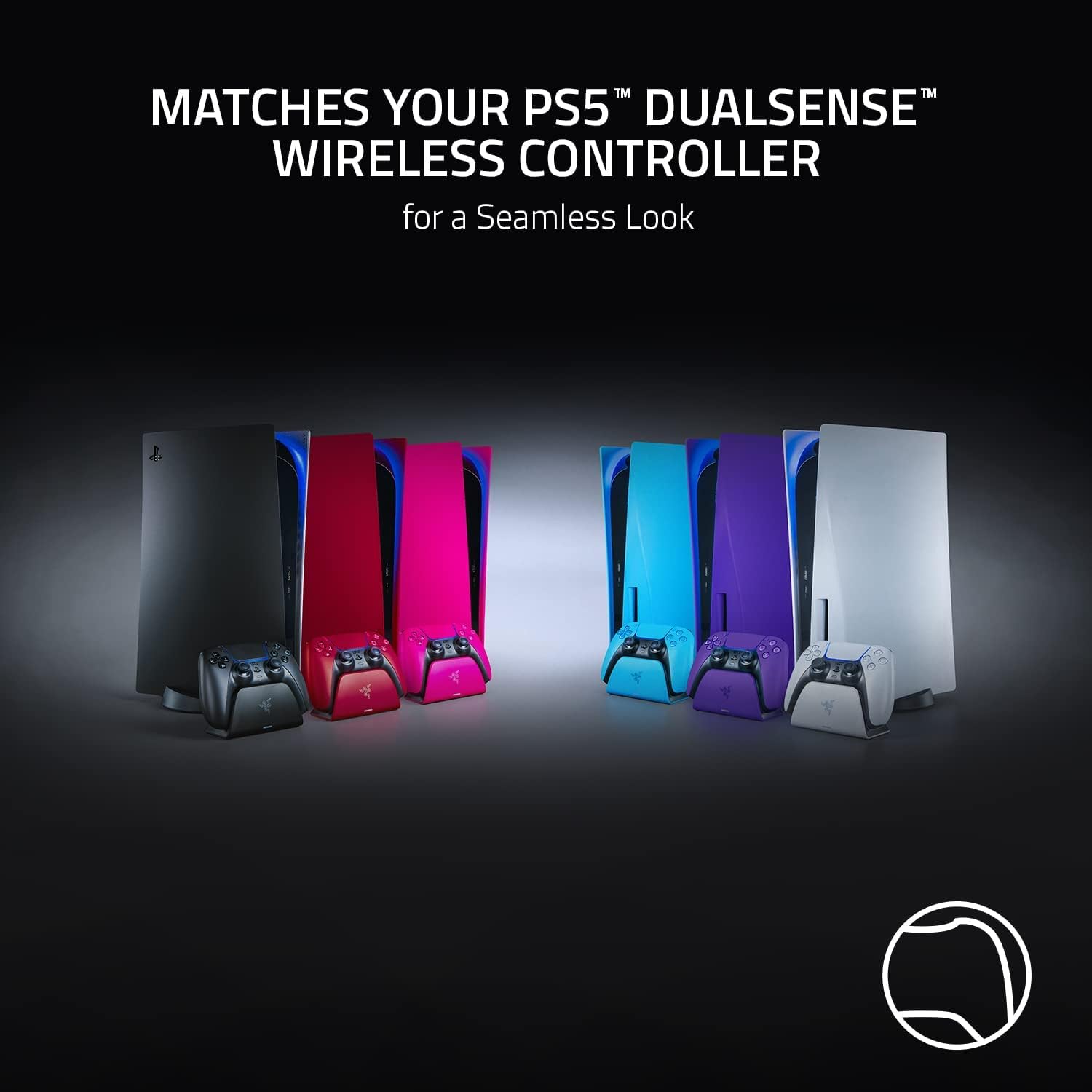Razer Quick Charging Stand - for PlayStation 5 Controller (Quick Charge, Curved Cradle Design, Power - AHW Store