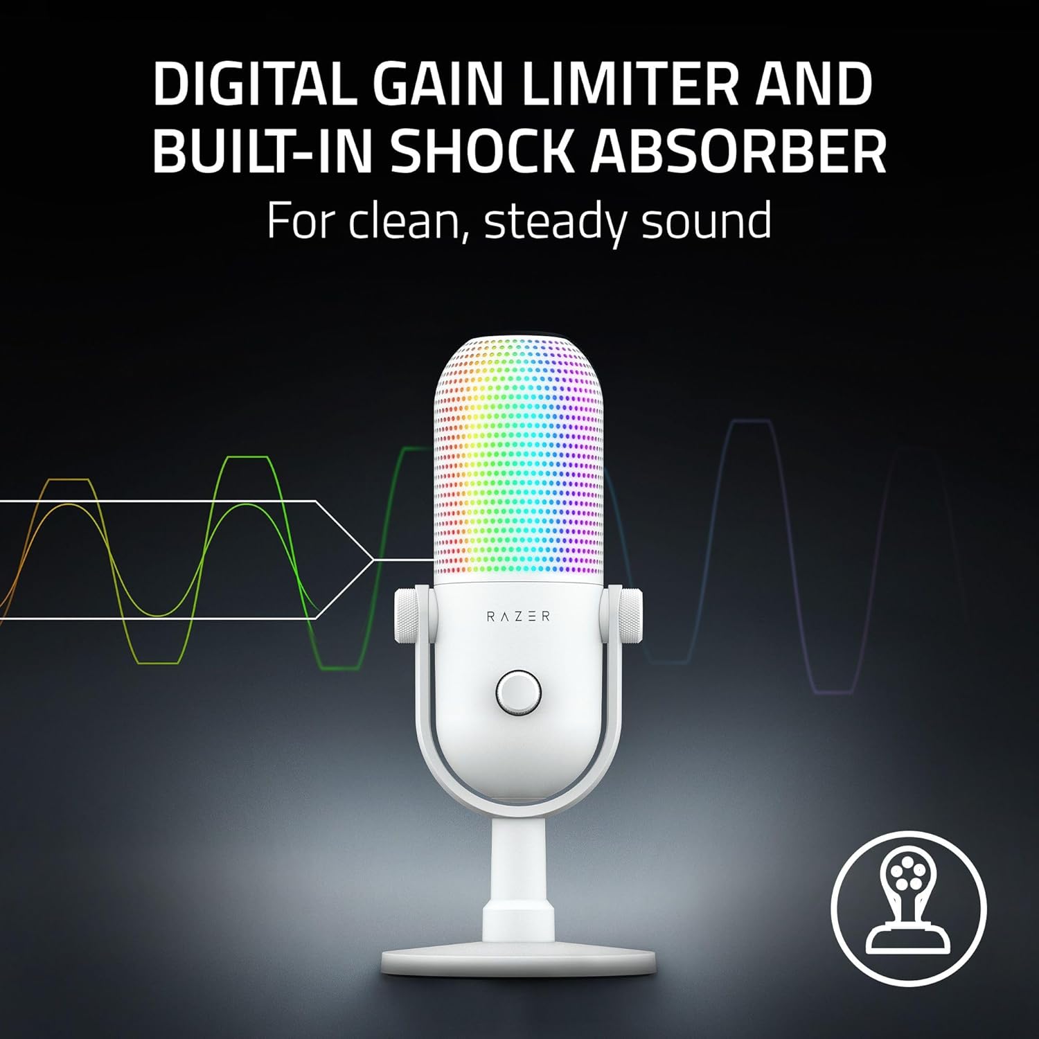 Razer Seiren V3 Chroma - RGB USB Microphone - Supercardioid Condenser Microphone with Tap - to - Mute (R - AHW Store