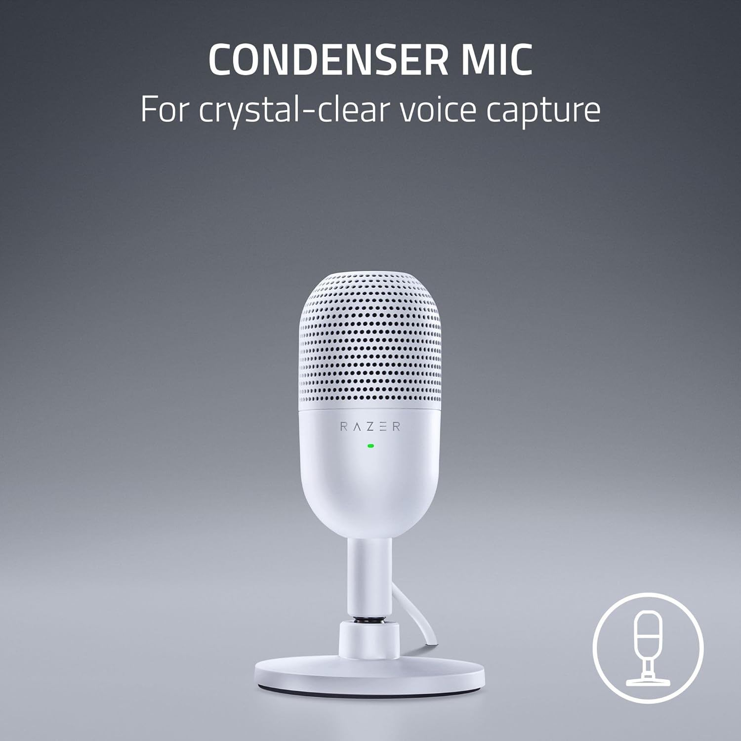 Razer Seiren V3 Mini - Ultra - compact USB Microphone (14 mm Condenser Mic, Supercardioid Pickup Patte - AHW Store