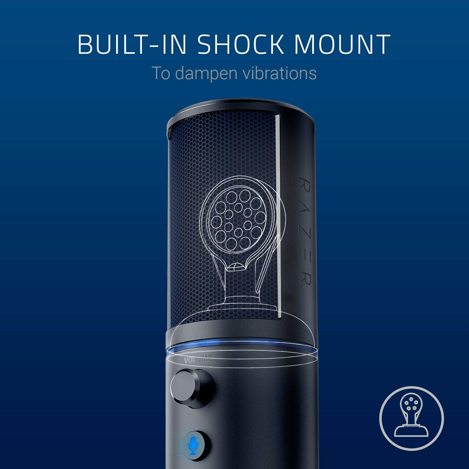 Razer Seiren X for PlayStation - USB Condenser Microphone for Streaming on the PS4 and PS5 (Compact - AHW Store