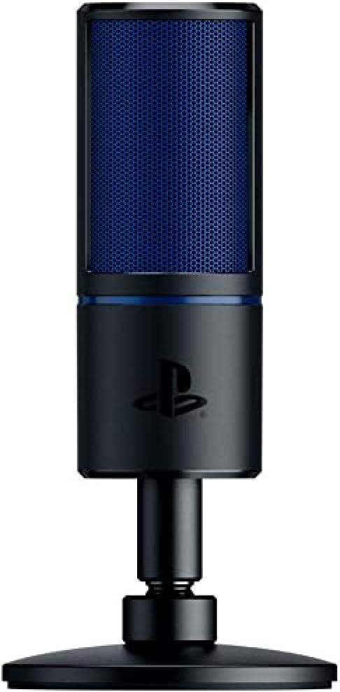 Razer Seiren X for PlayStation - USB Condenser Microphone for Streaming on the PS4 and PS5 (Compact - AHW Store