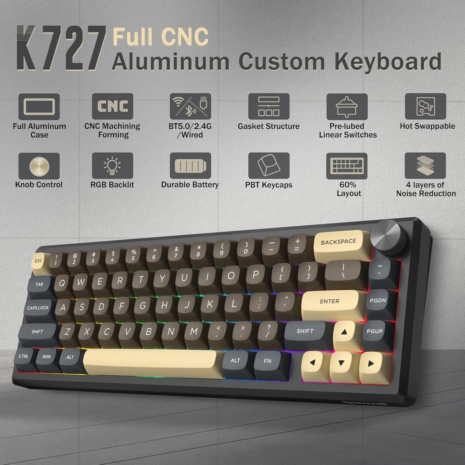 Redragon 60% Wireless Mechanical Keyboard - AHW Store