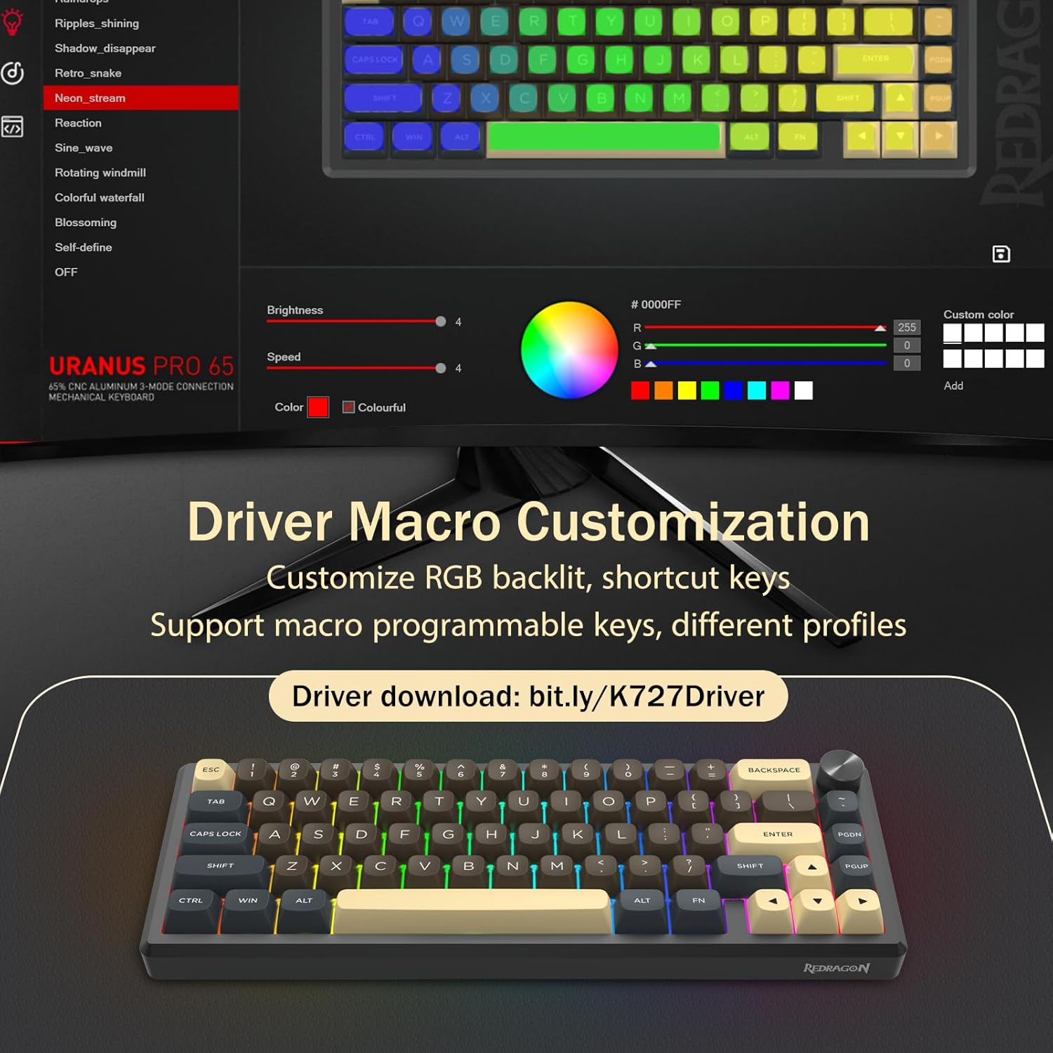 Redragon 60% Wireless Mechanical Keyboard - AHW Store
