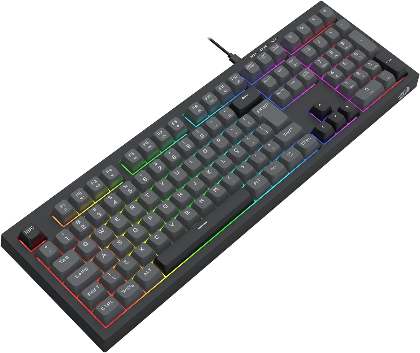 Redragon Crux RGB Membrane Keyboard Full Size - AHW Store