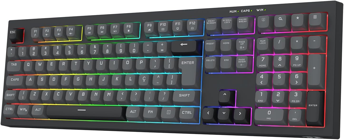 Redragon Crux RGB Membrane Keyboard Full Size - AHW Store