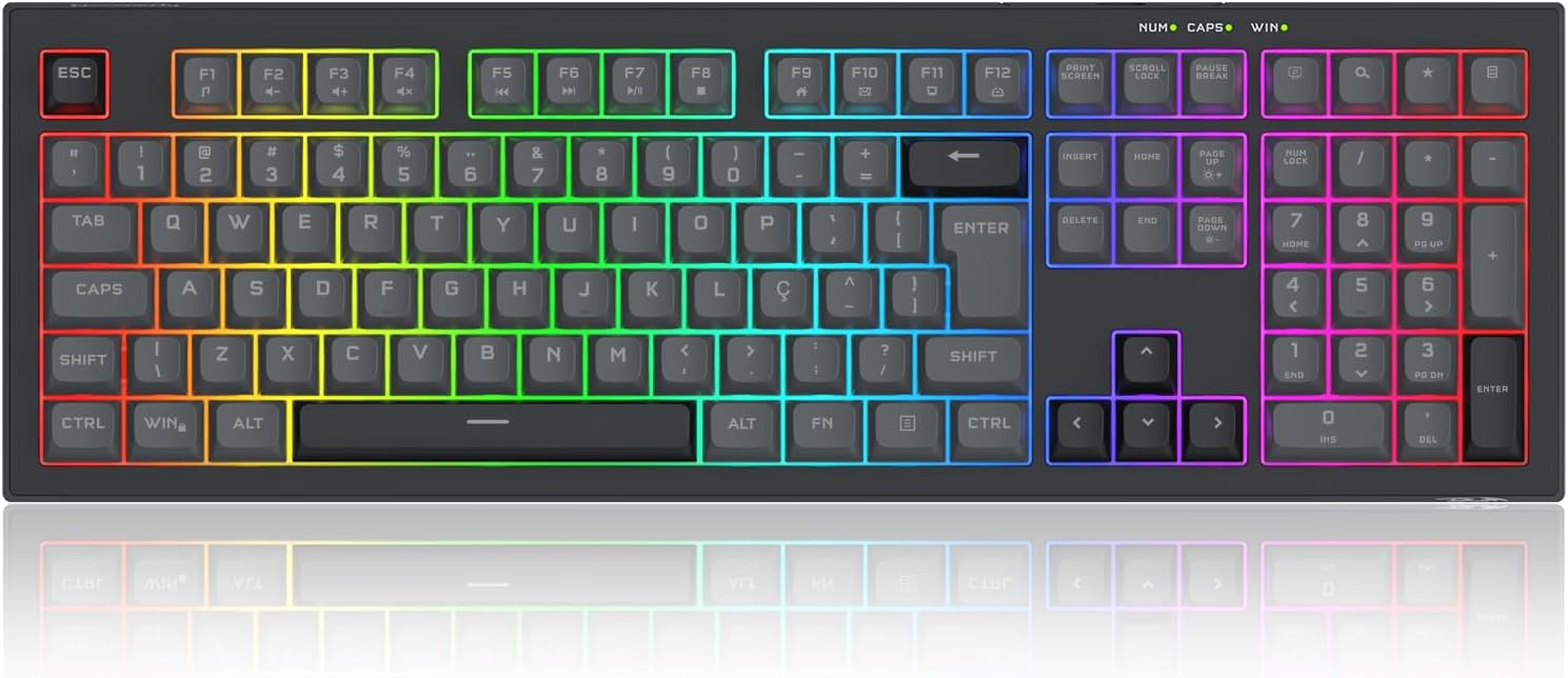 Redragon Crux RGB Membrane Keyboard Full Size - AHW Store