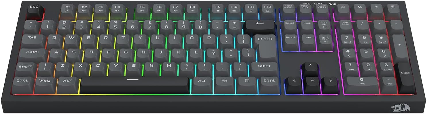 Redragon Crux RGB Membrane Keyboard Full Size - AHW Store