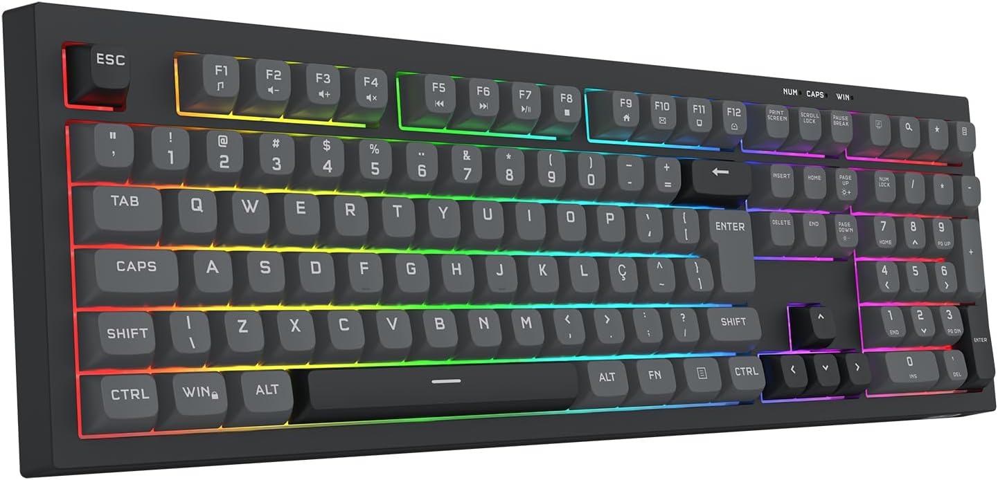 Redragon Crux RGB Membrane Keyboard Full Size - AHW Store