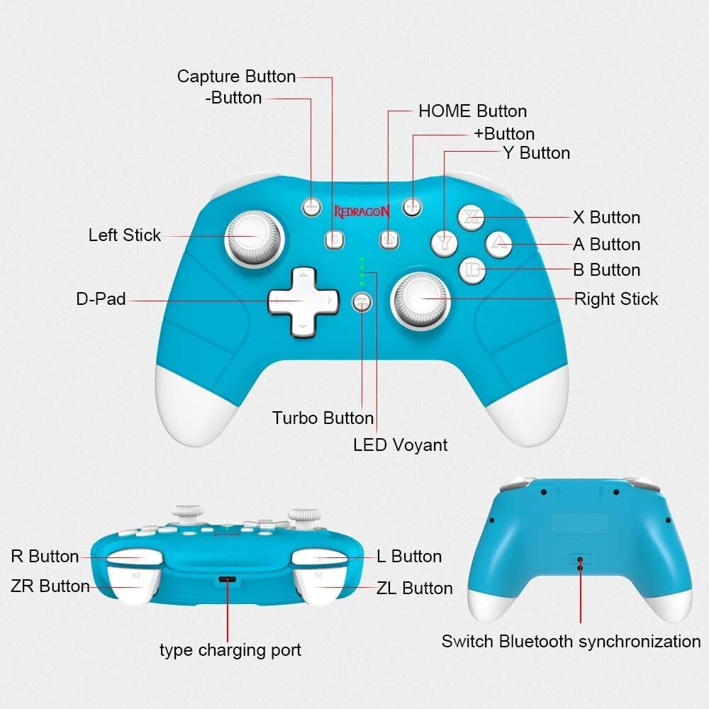 Redragon G815 PLUTO Bluetooth Gamepad Pink - AHW Store