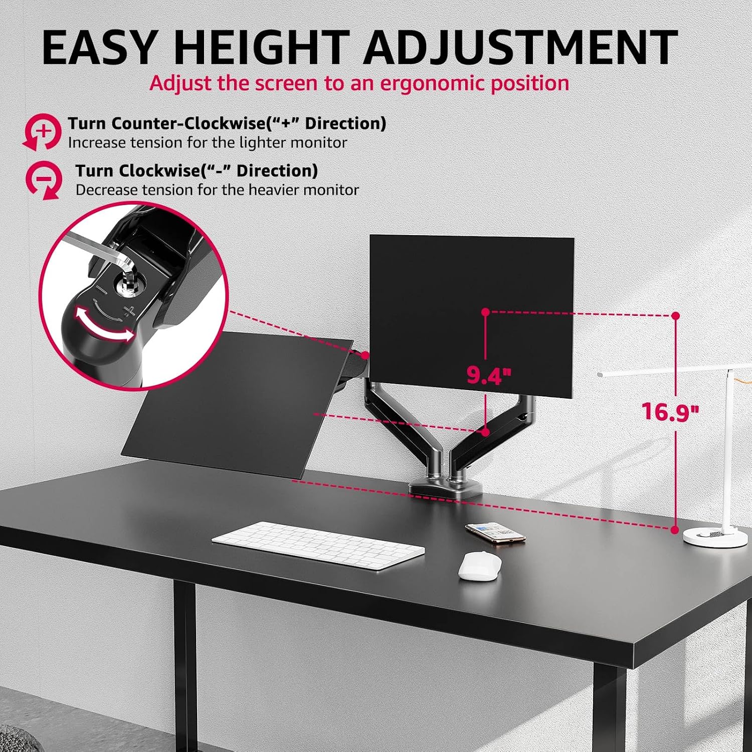Redragon GMK915 Dual Monitor Mount Stand - AHW Store