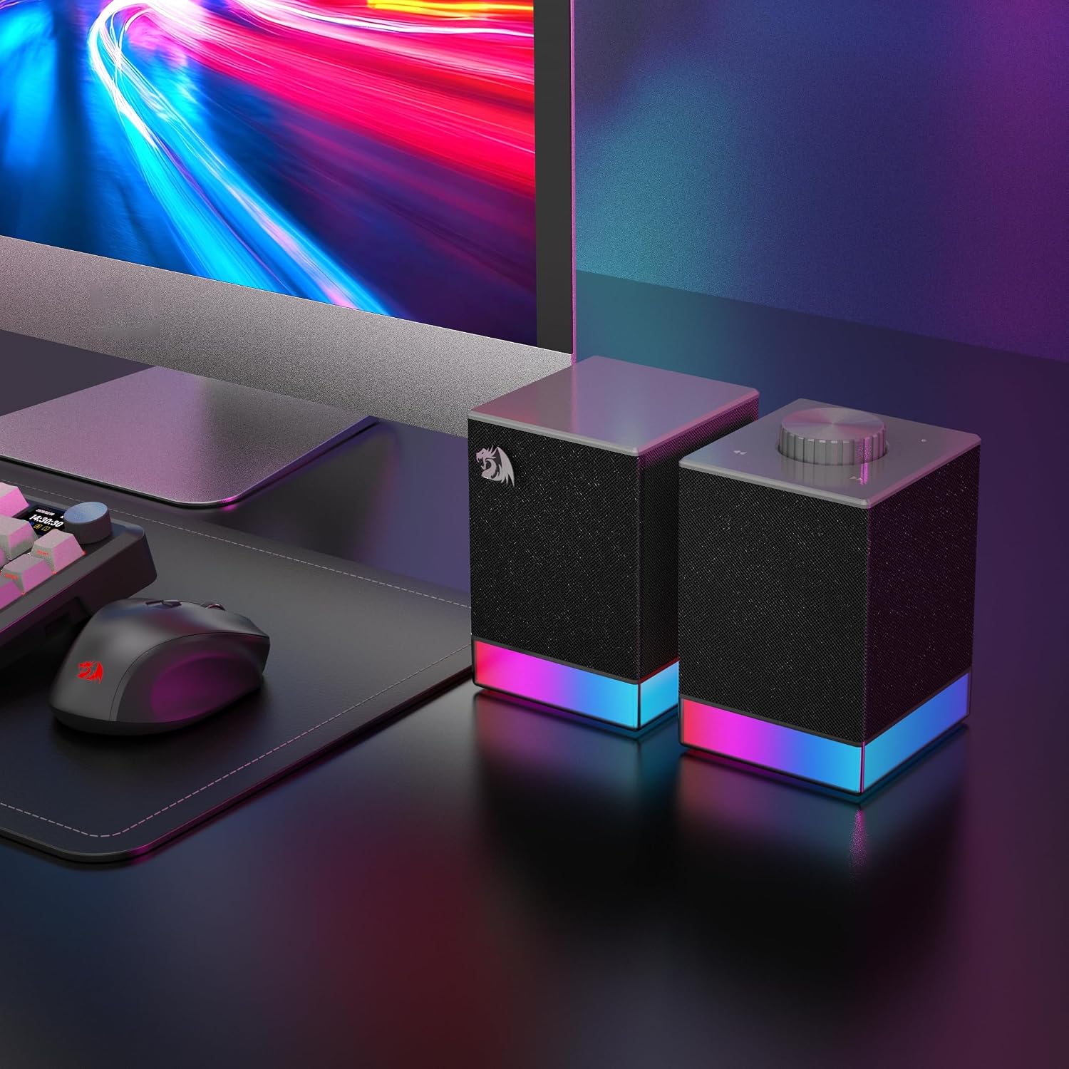 Redragon GS517 RGB 2.0 Stereo Speakers - AHW Store
