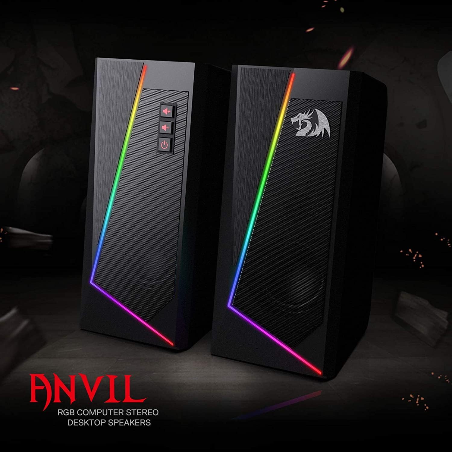 Redragon GS520 Anvil RGB Stereo Speakers - AHW Store